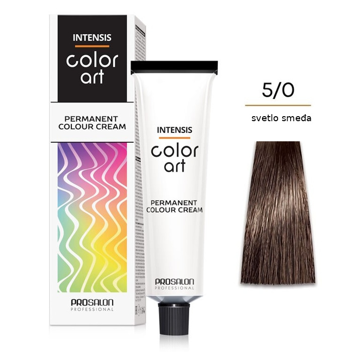 Farba za kosu COLORART - Svetlo smeđa 5/0 100g | CHANTAL PROSALON Professional | Kozmo