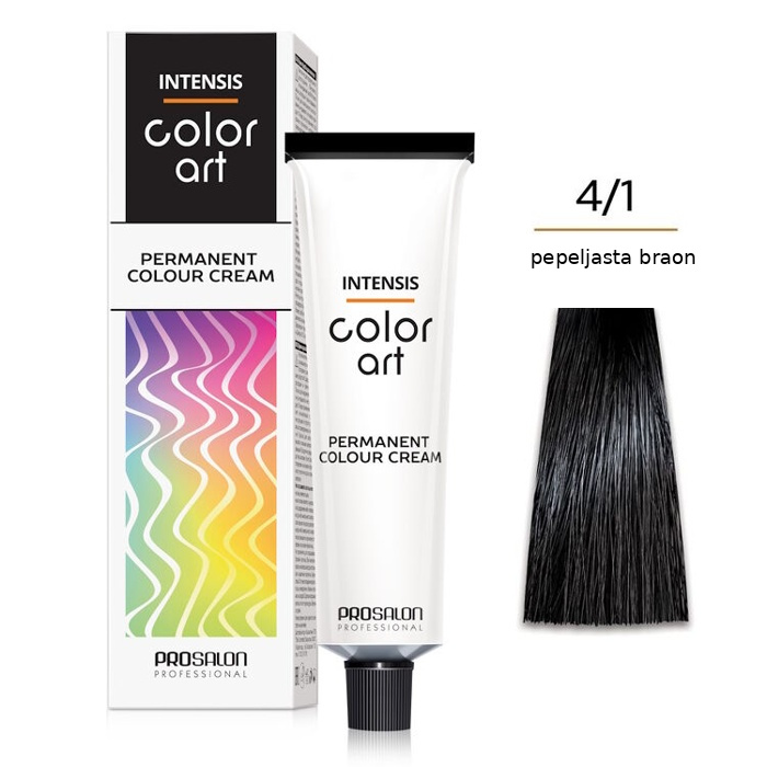 Farba za kosu COLORART - Pepeljasta braon 4/1 100g | CHANTAL PROSALON Professional | Kozmo