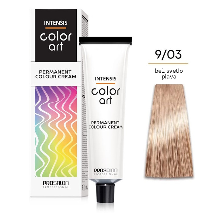 Farba za kosu COLORART - Svetlo zlatno plava 9/3 100g | CHANTAL PROSALON Professional | Kozmo