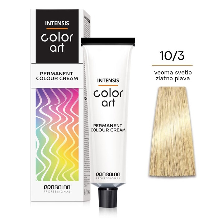 Farba za kosu COLORART - Veoma svetla zlatno plava 10/3 100g | CHANTAL PROSALON Professional | Kozmo