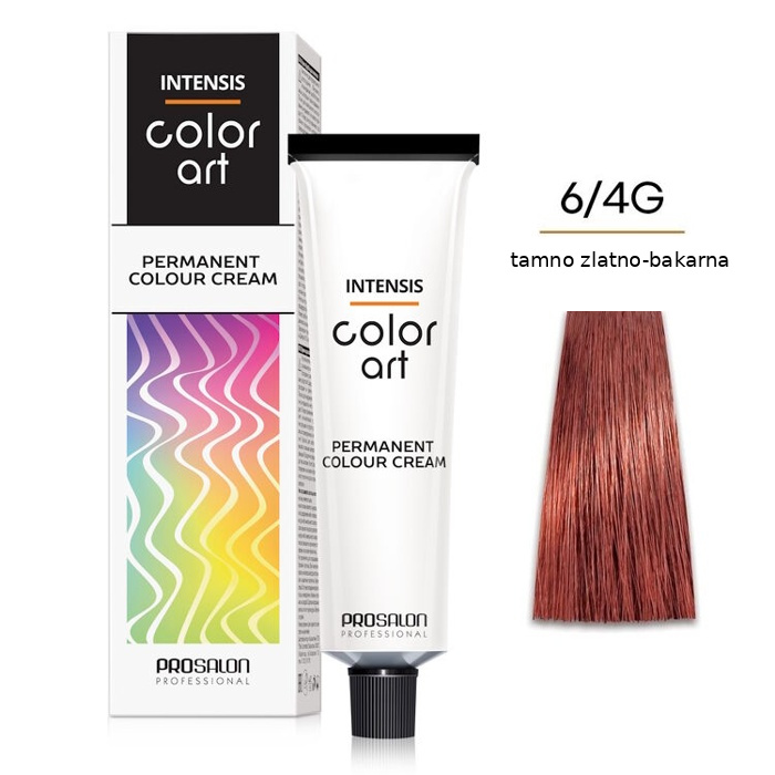 Farba za kosu COLORART - Tamno zlatna bakarna 6/4G 100g | CHANTAL PROSALON Professional | Kozmo
