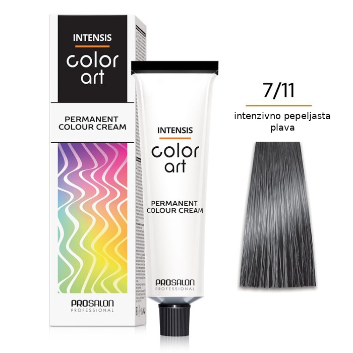 Farba za kosu COLORART - Jako pepeljasta plava 7/11 100g | CHANTAL PROSALON Professional | Kozmo