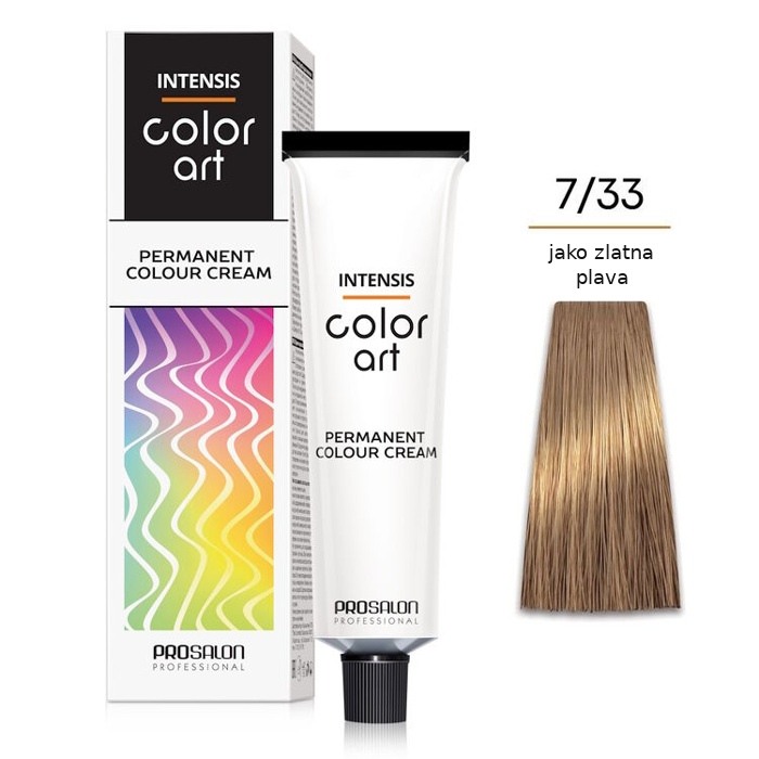 Farba za kosu COLORART - Jako zlatna plava 7/33 100g | CHANTAL PROSALON Professional | Kozmo