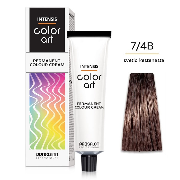 Farba za kosu COLORART - Svetlo kestenasta 7/4B 100g | CHANTAL PROSALON Professional | Kozmo