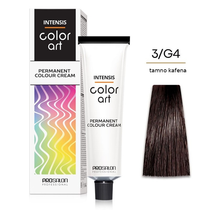 Farba za kosu COLORART - Tamno kafenasta 3/G4 100g | CHANTAL PROSALON Professional | Kozmo