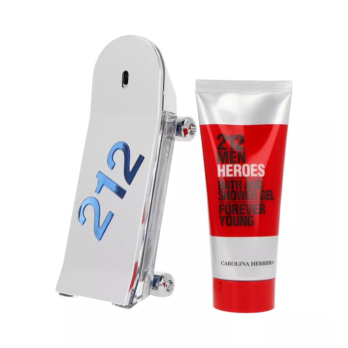 Set Carolina Herrera 212 Heroes Muški Parfem Edt 90ml + Shower Gel 100ml – 8411061065204 – Kozmo