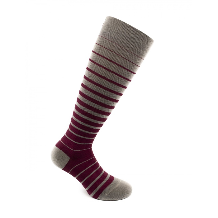 FANCY SOCKS - STRIPED Pattern - Dokolenice Unisex 140 DEN (18-22 mmHg)