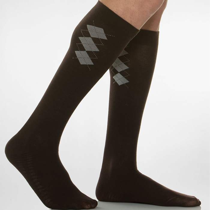 COTTON SOCKS - Dokolenice za muškarce sa masažom stopala 140 DEN (18-22 mmHg) British
