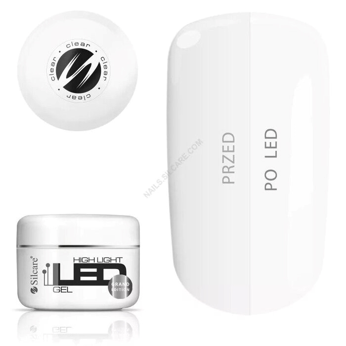 High Light LED Gel Clear za nokte 100g 5902232128468| SILCARE COSMETICS | Kozmo