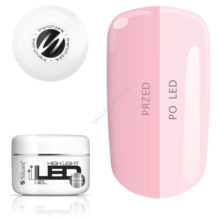 High Light LED Gel French Pink za nokte 100g 5902560556056| SILCARE COSMETICS | Kozmo