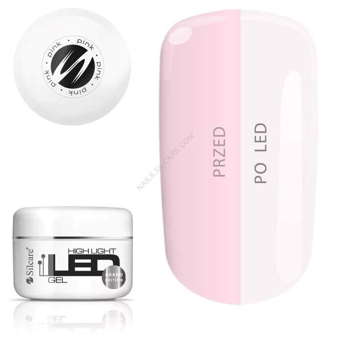 High Light LED Gel Pink za nokte 100g  5902560533620| SILCARE COSMETICS | Kozmo