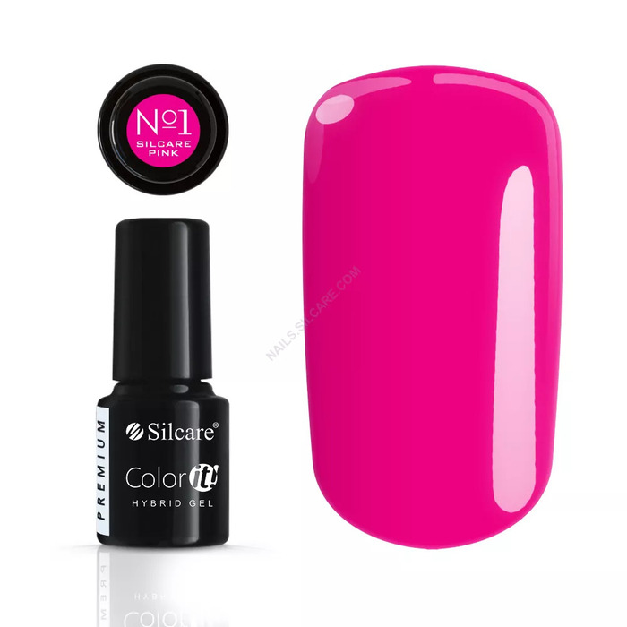 Color IT Premium PINK  No.1 Trajni gel lak za nokte UV/LED  5902560532555 | SILCARE | KOZMO
