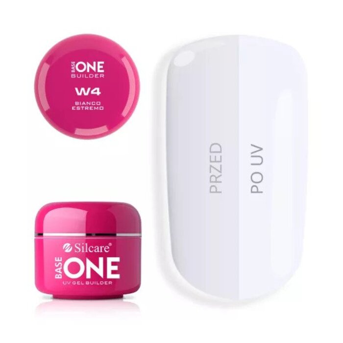 Gel baza za nokte One Bianco Extra W3 15g 5902560555318 ⏐ Silcare ⏐ Kozmo.rs
