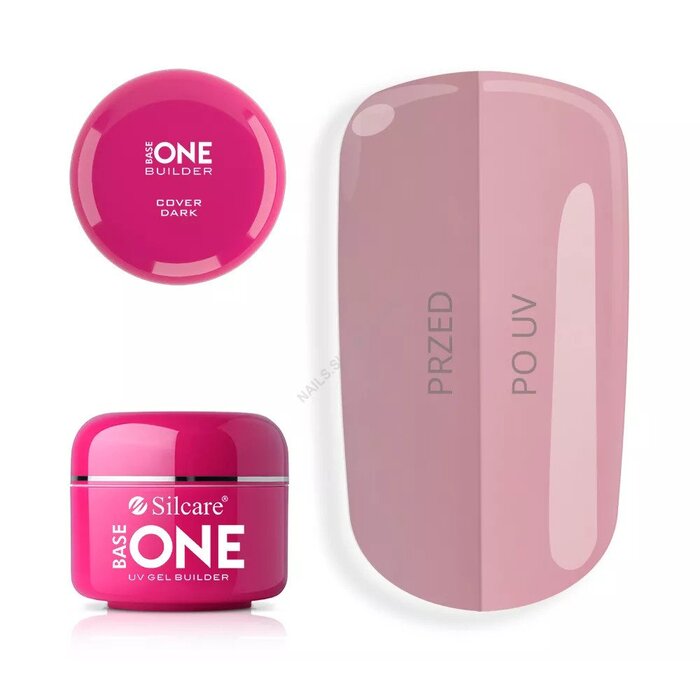Gel baza za nokte One Cover Dark 5g 5902560555127 ⏐ Silcare ⏐ Kozmo.rs
