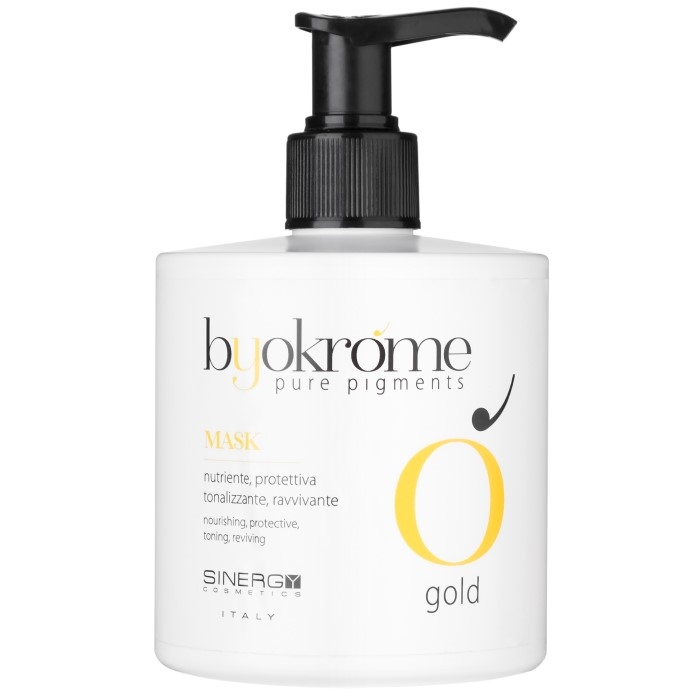 Sinergy Cosmetics Byokrome Maska za toniranje kose bez amonijaka GOLD 300ml 8033745723738 | SINERGY COSMETICS | KOZMO