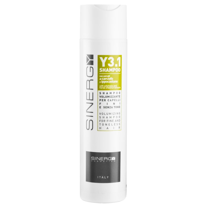 Sinergy Y3.1 Šampon za volumen prirodno tanke kose 250 ml 8033745721123 | SINERGY COSMETICS | KOZMO