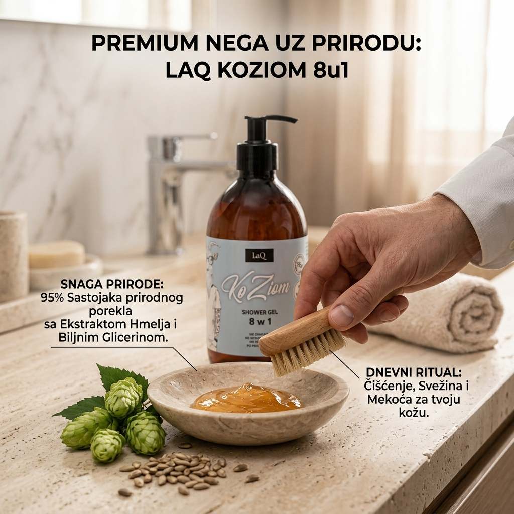 Muški gel za tuširanje 8u1 LaQ KoZiom 500 ml