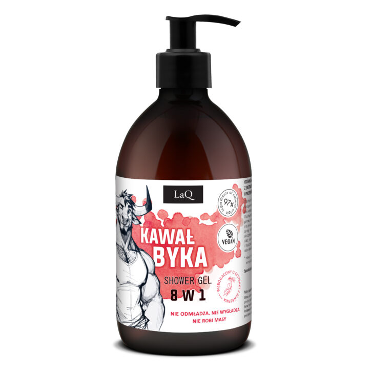 LaQ Kawal Byka osvezavajuci sampon 8 u 1 za muskarce 500 ml – Kozmo