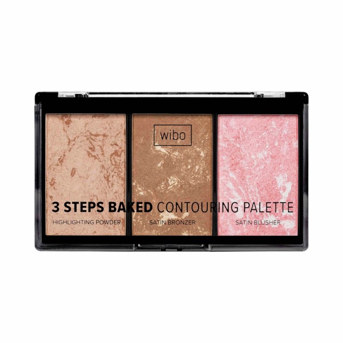 Paleta za konturisanje lica Wibo 3 Steps Baked - 5905309904163 - Wibo - Kozmo