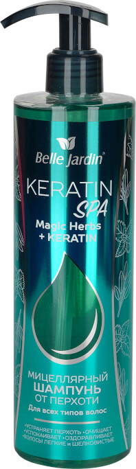 Šampon za kosu - protiv peruti - Magično bilje i Keratin KERATIN SPA 400ml | Belle Jardin | Cosmetics | Kozmo